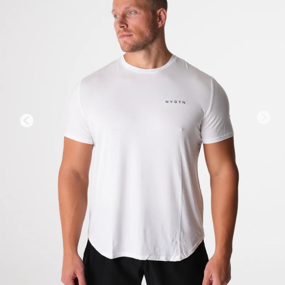 NVGTN Men's Classic White Tee